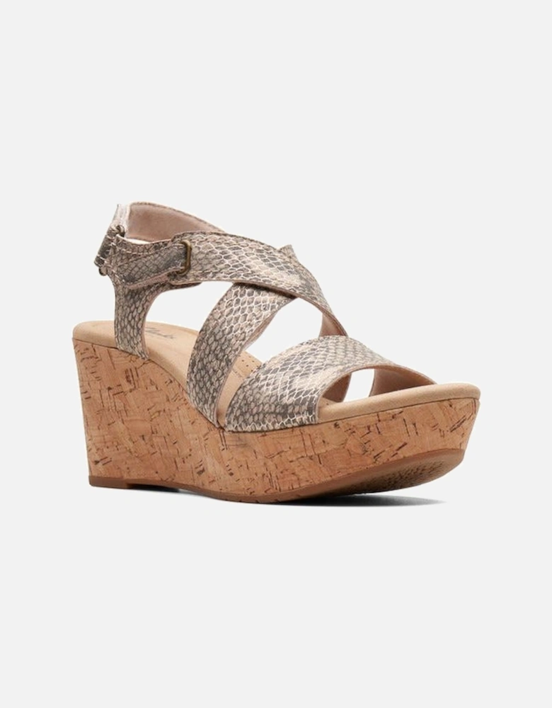 Rose Way beige metallic sandal