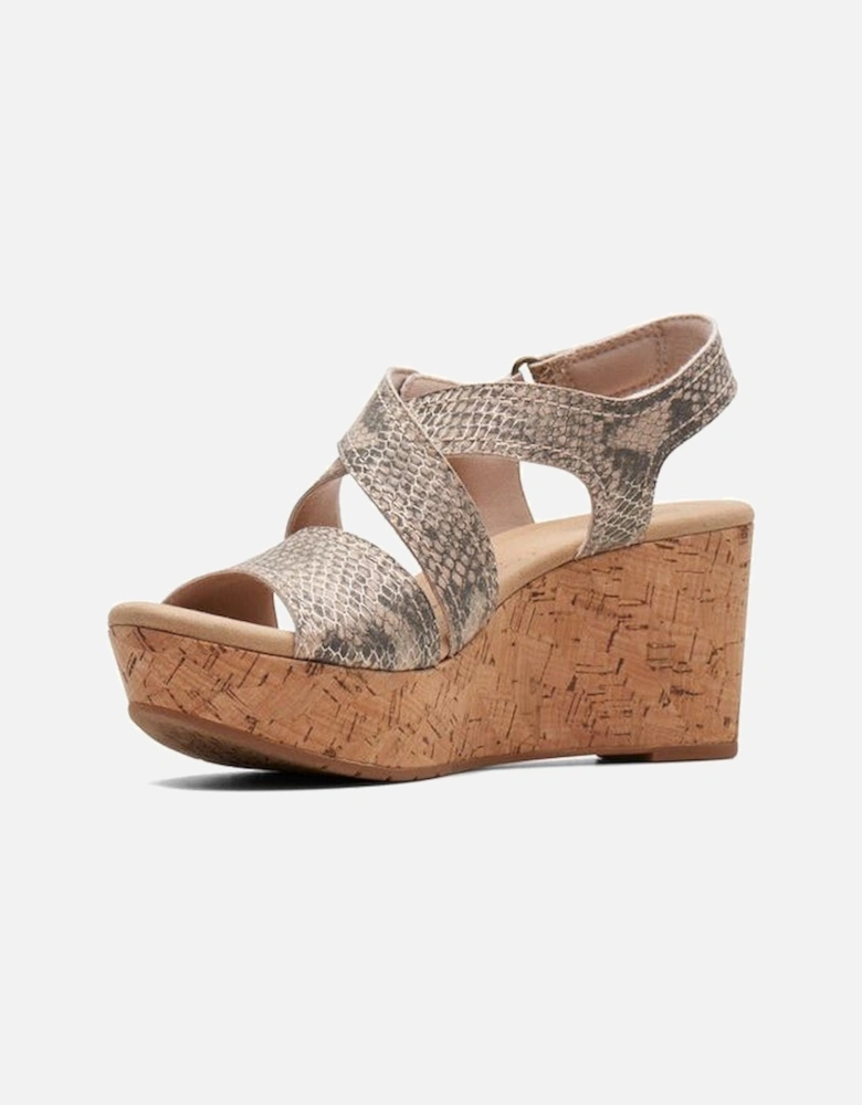 Rose Way beige metallic sandal