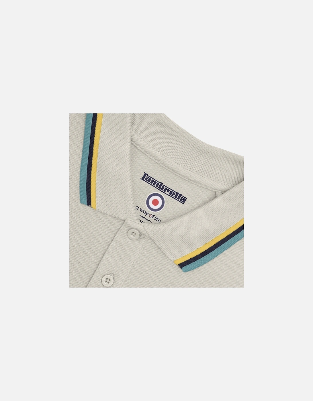 Lambretta Mens Triple Tipped Polo Shirt