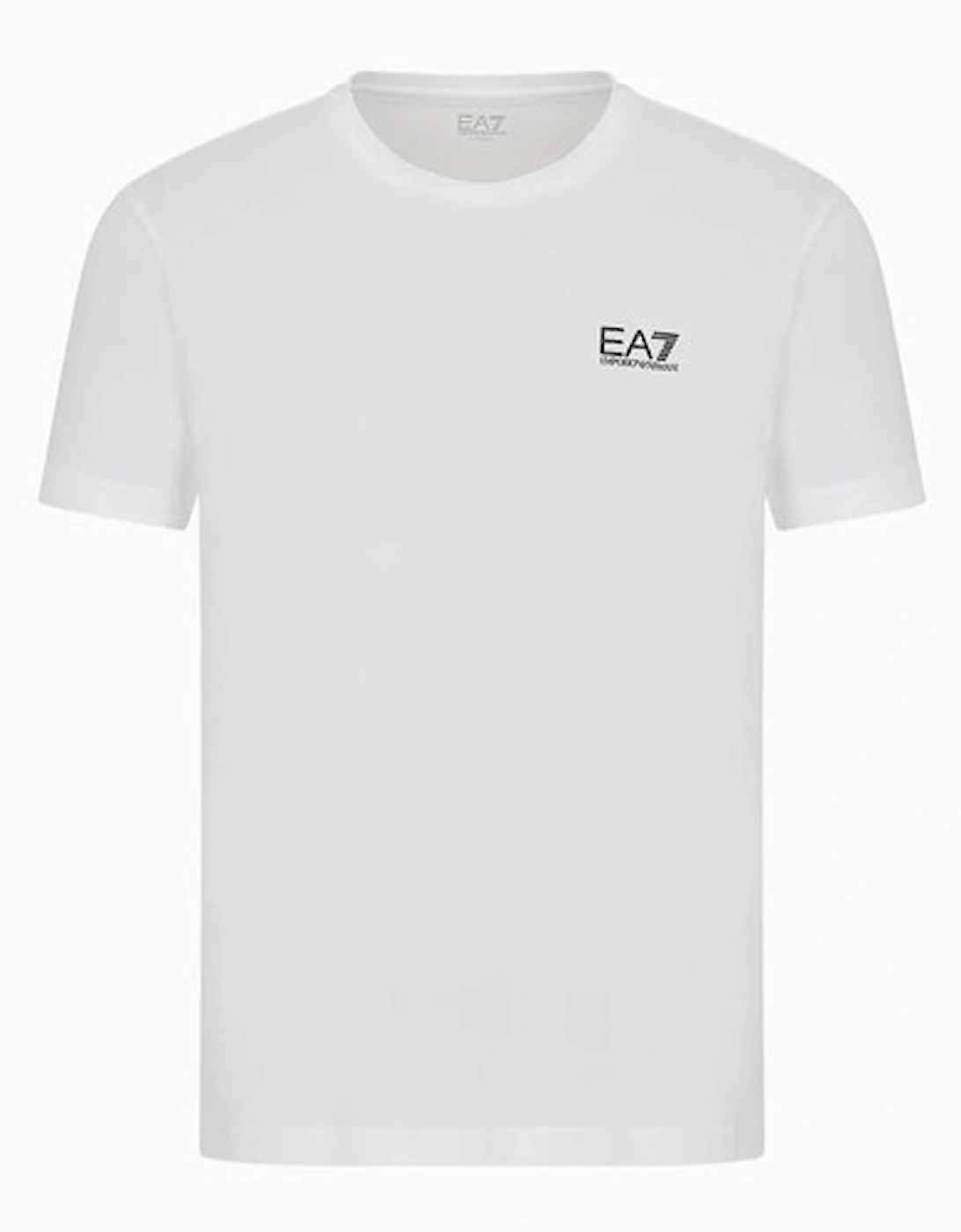 EA7 Men's Core Logo T-Shirt - White - Size: 38