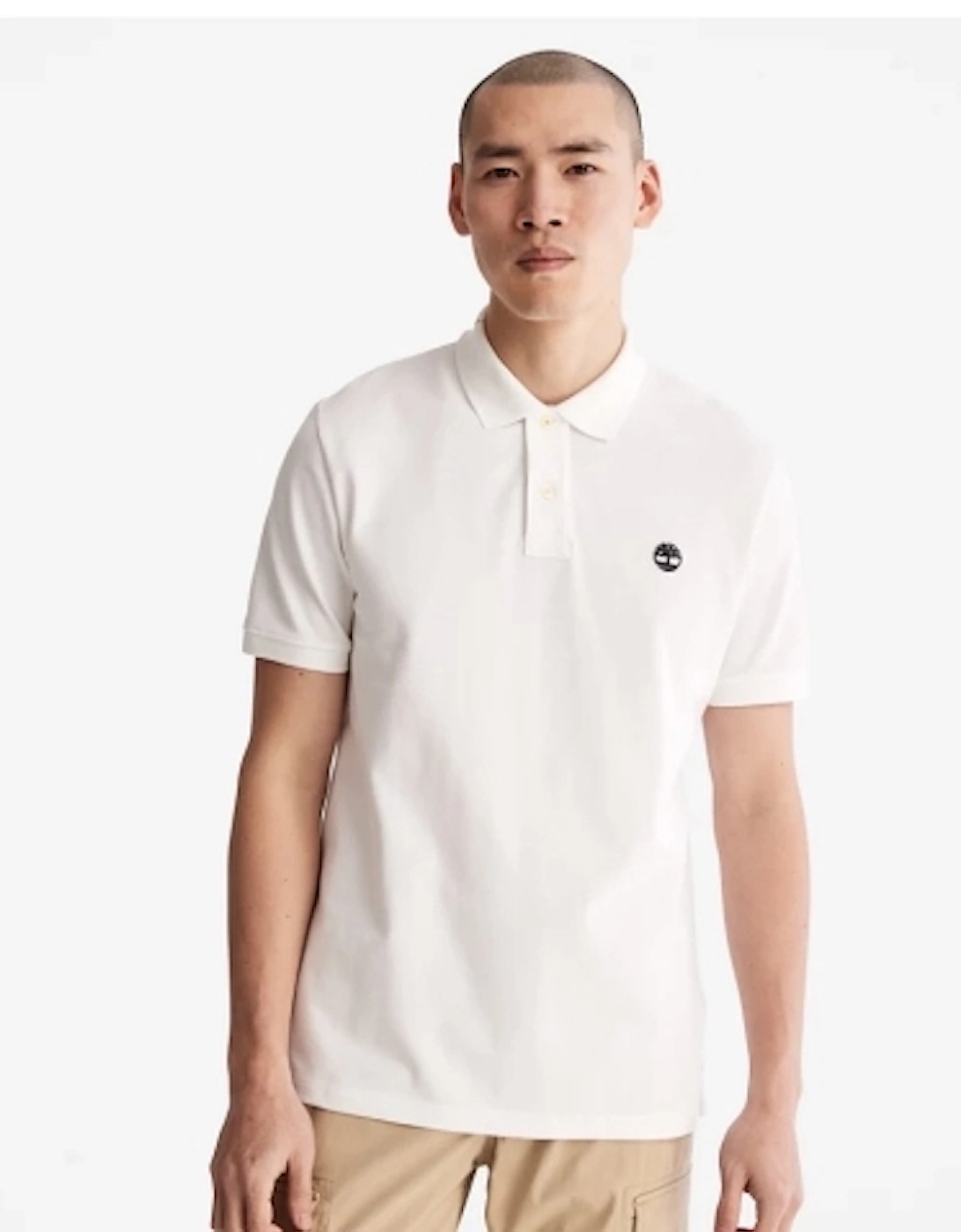 Timberland Men's White Millers River Polo Shirt - Size 42