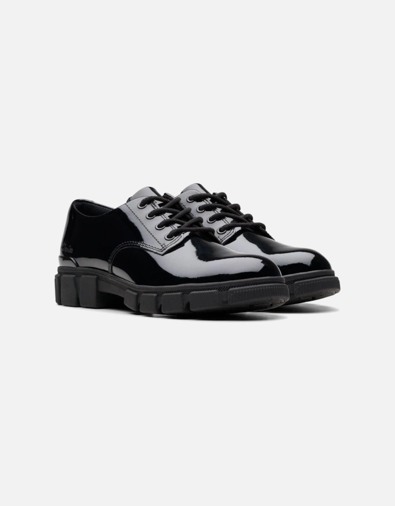 Evyn Lace Youth black patent