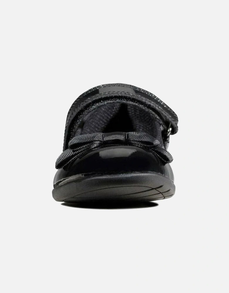 Scala Tap Toddler black patent