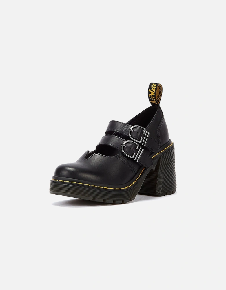 Dr. Martens Eviee Sendal Leather Women's Black Heels