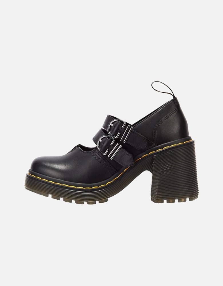 Dr. Martens Eviee Sendal Leather Women's Black Heels