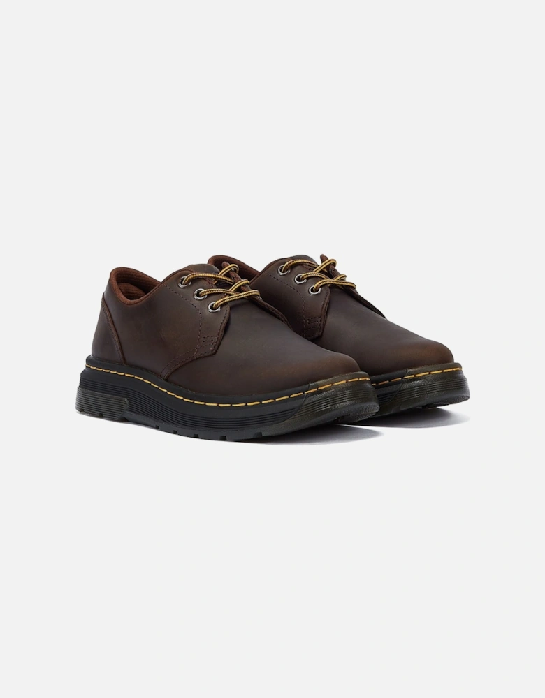 Dr. Martens Crewson Lo Crazy Horse Dark Brown Lace-Up Shoes