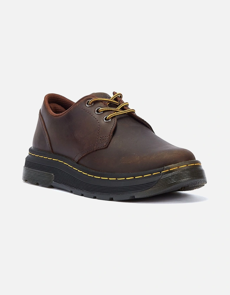 Dr. Martens Crewson Lo Crazy Horse Dark Brown Lace-Up Shoes