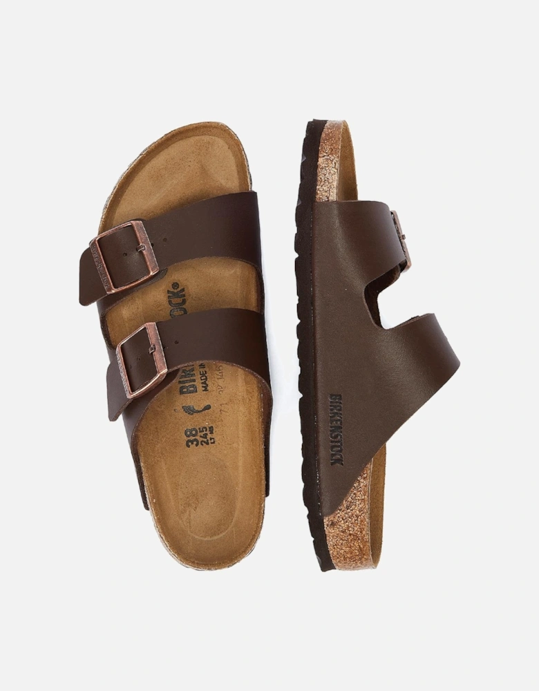 Birko Flor Brown Narrow Sandals