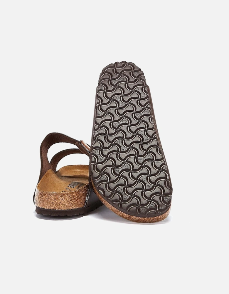 Birko Flor Brown Narrow Sandals
