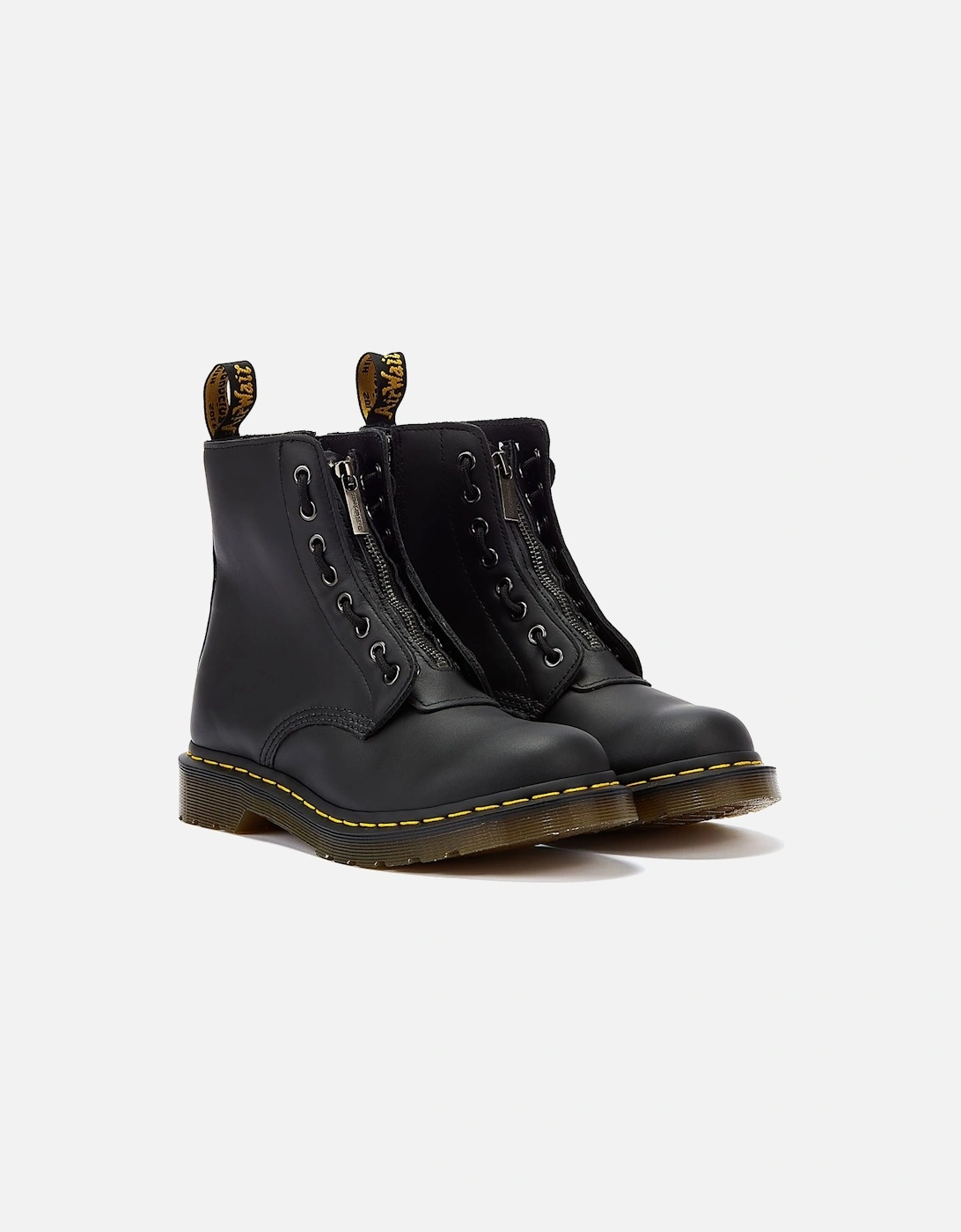 Dr. Martens 1460 Pascal Front Zip Black Boots, 9 of 8