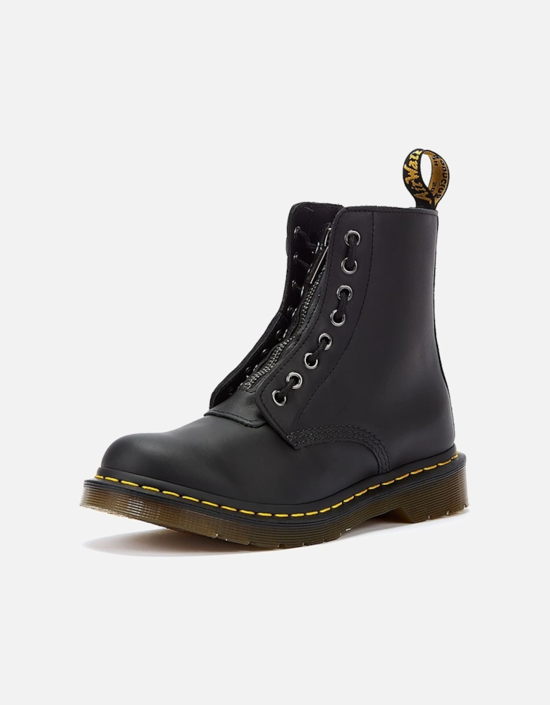 Dr. Martens 1460 Pascal Front Zip Black Boots