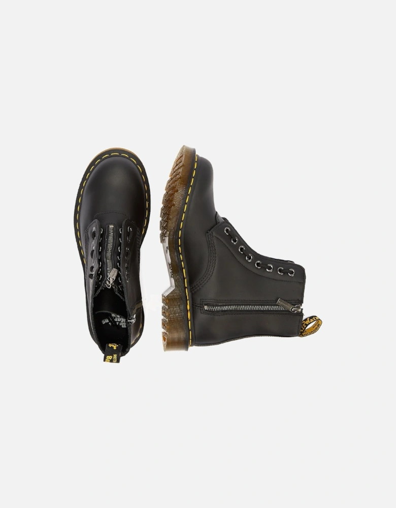 Dr. Martens 1460 Pascal Front Zip Black Boots