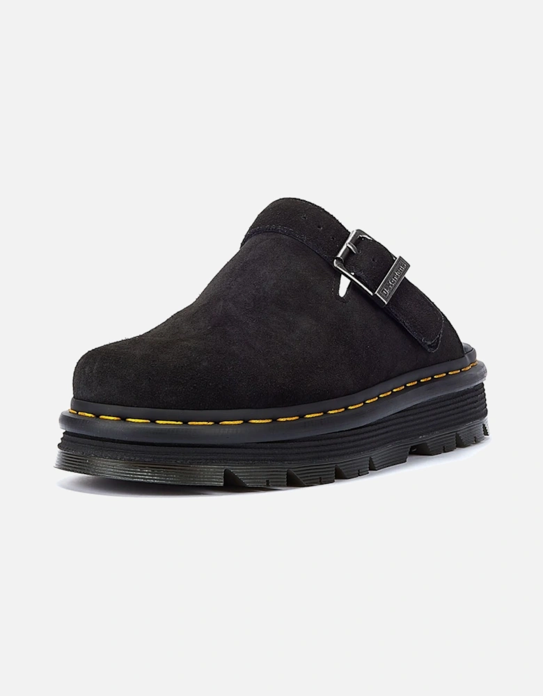 Dr. Martens Zebzag EH Suede Black Mule