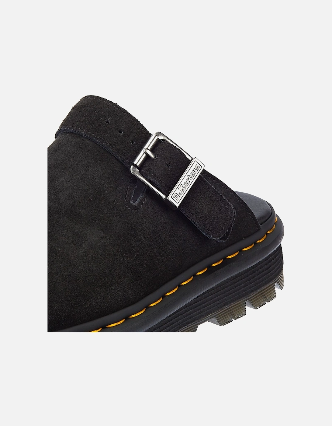 Dr. Martens Zebzag Mule EH Suede Black Clogs