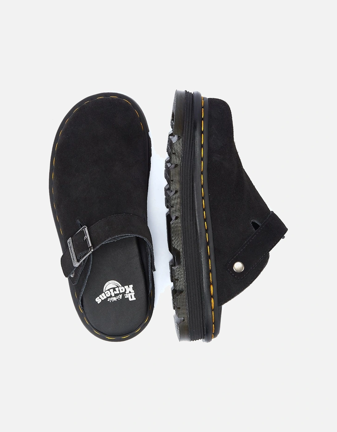 Dr. Martens Zebzag EH Suede Black Mule