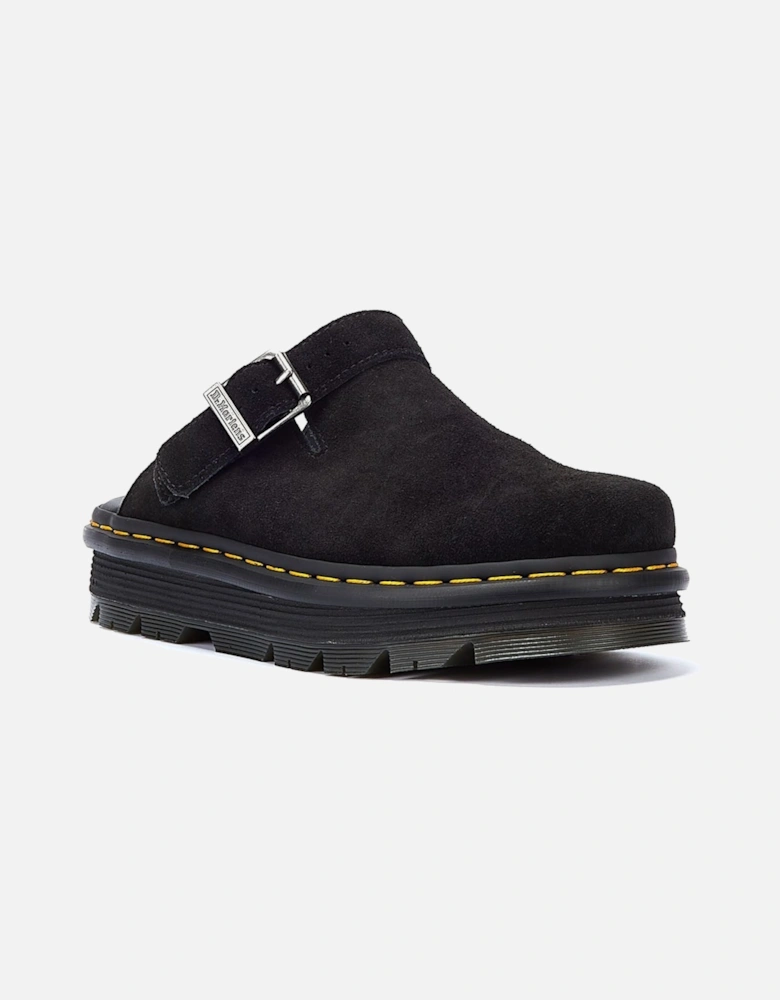 Dr. Martens Zebzag EH Suede Black Mule