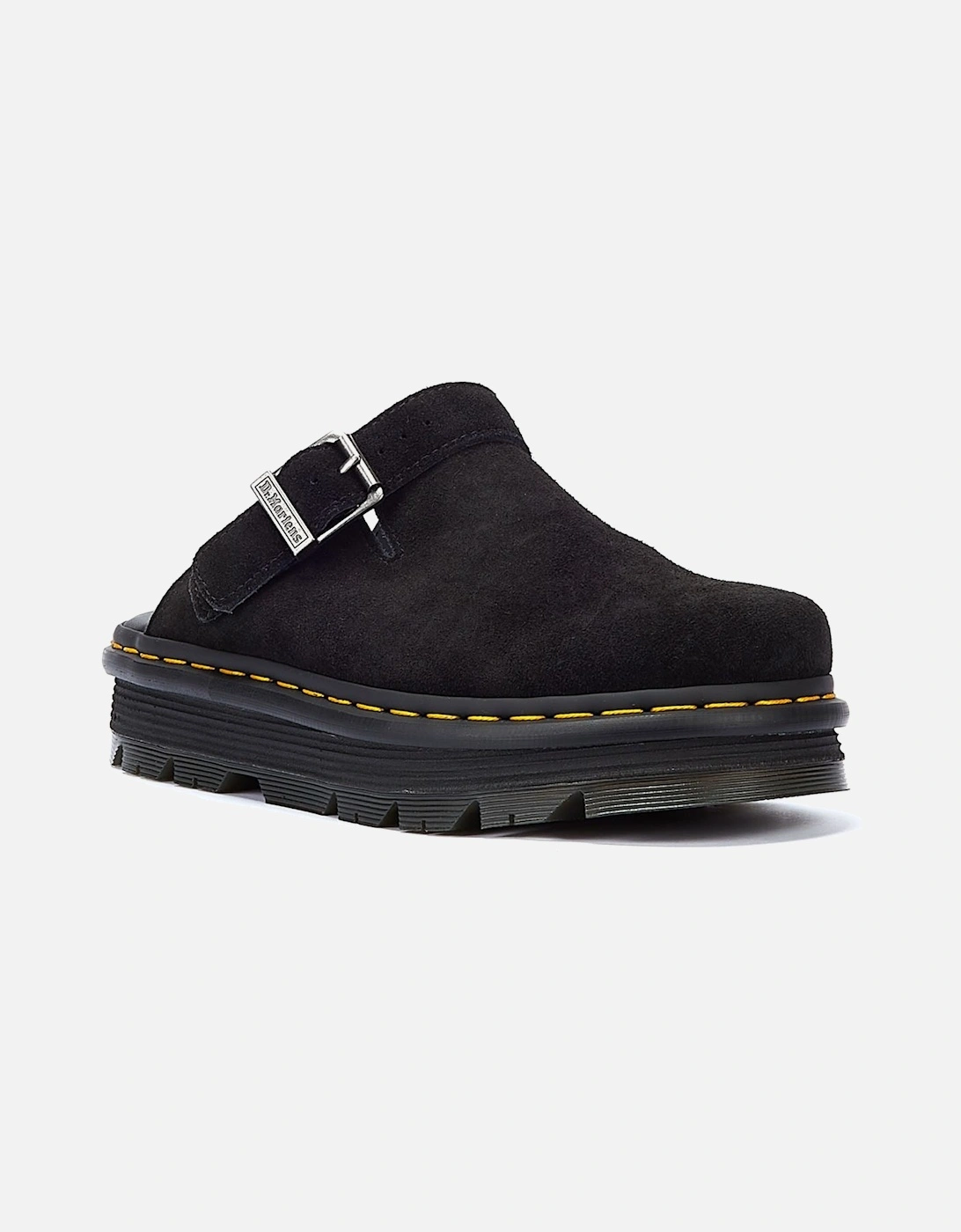 Dr. Martens Zebzag Mule EH Suede Black Clogs