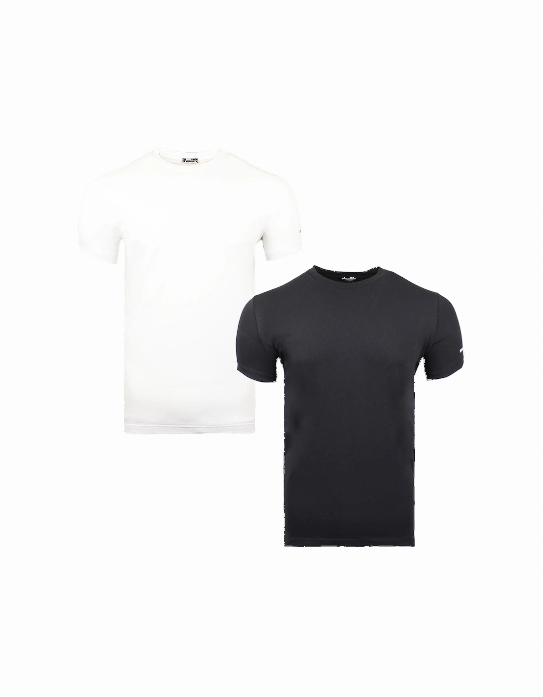 2-Pack T-Shirts, Black/White, 3 of 2