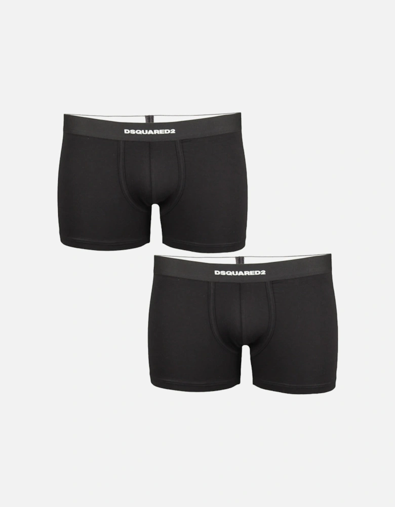 2-Pack Boxer Trunks, Black