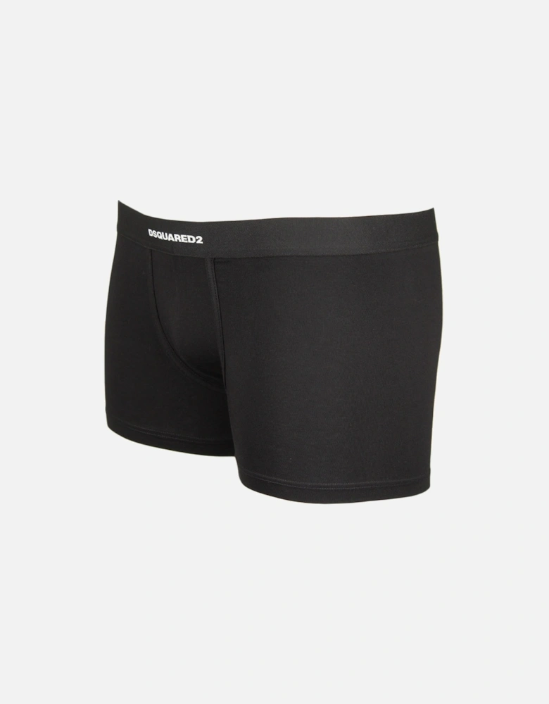 2-Pack Boxer Trunks, Black/White