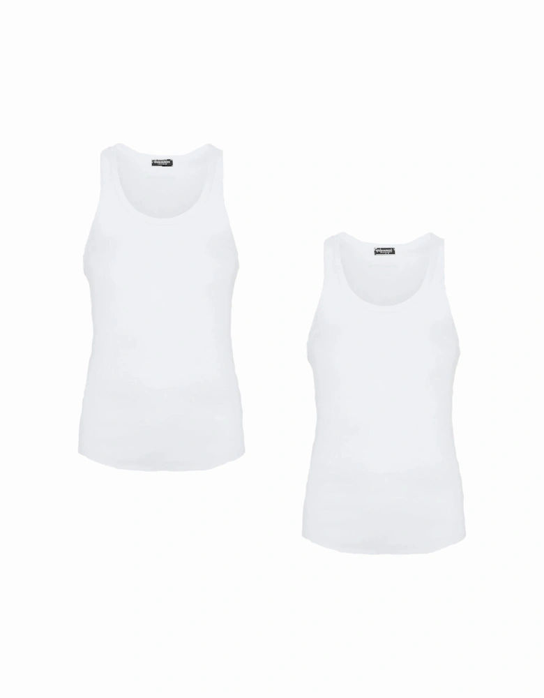 2-Pack Tank Tops, White