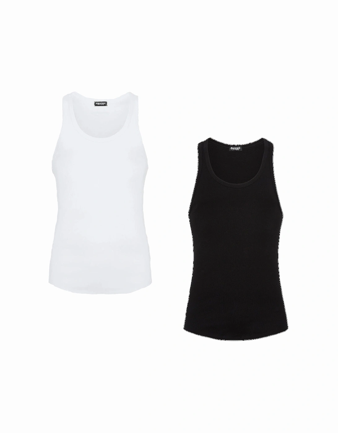 2-Pack Tank Tops, Black/White, 3 of 2