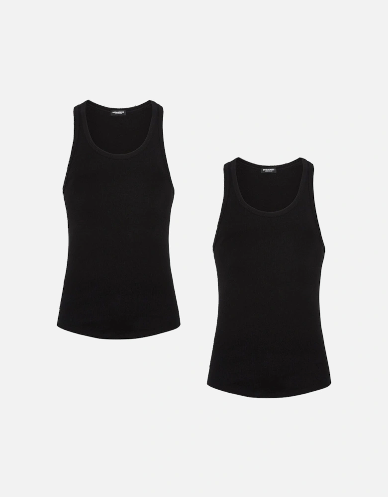 2-Pack Tank Tops, Black