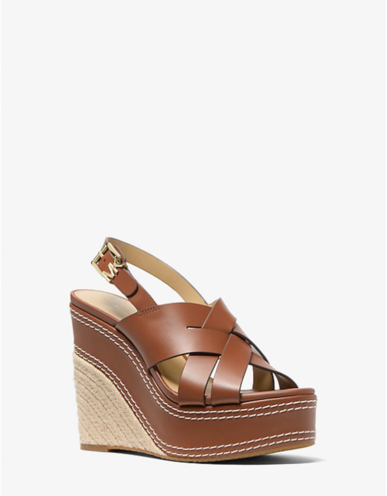 Nora Leather Wedge Sandal