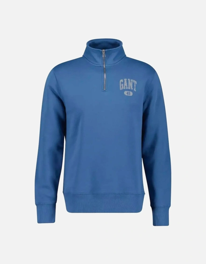 Graphic Half Zip Sweat Salty Sea