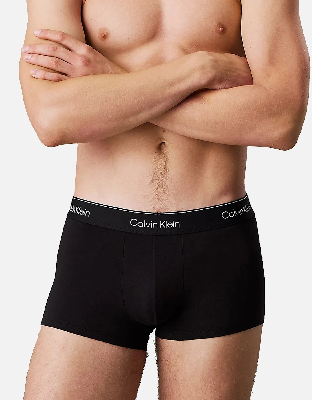 Icon Cotton Stretch 5 Pack Low Rise Trunks Black