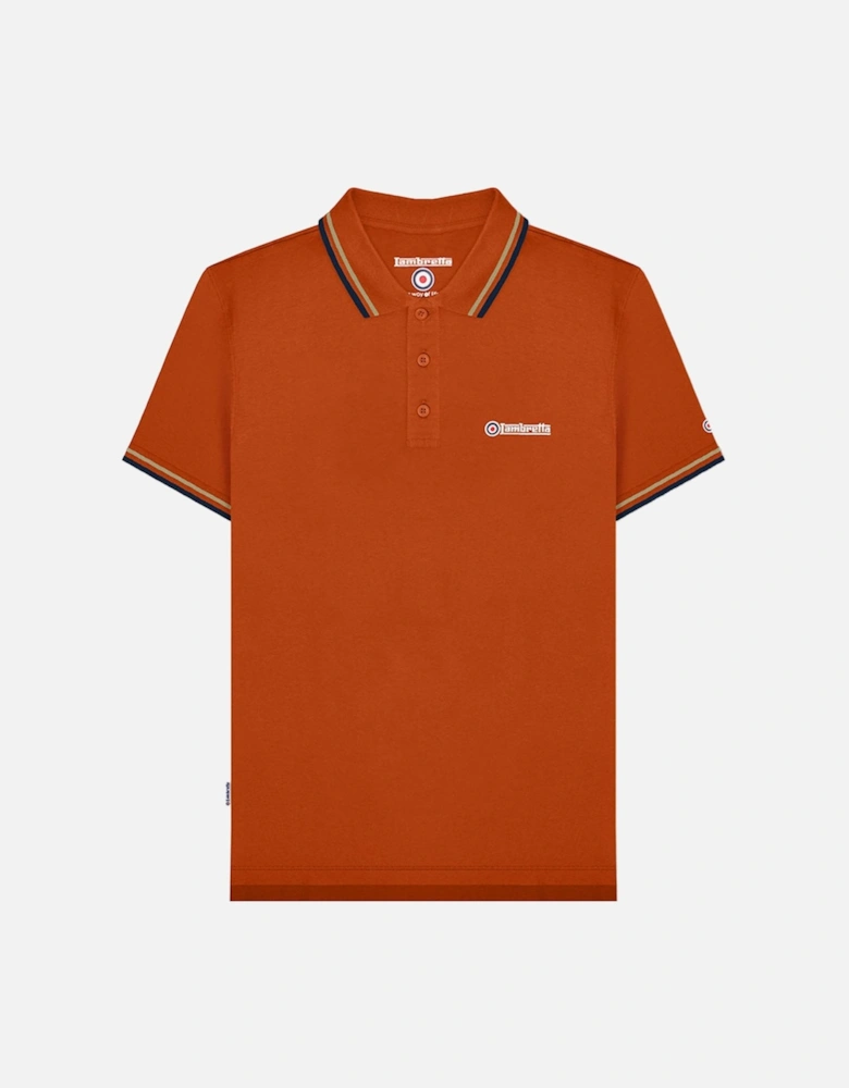 Mens Twin Tipped Retro Polo Shirt