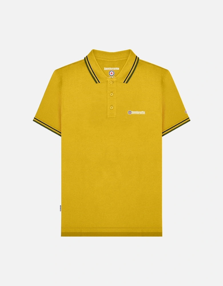 Mens Twin Tipped Retro Polo Shirt