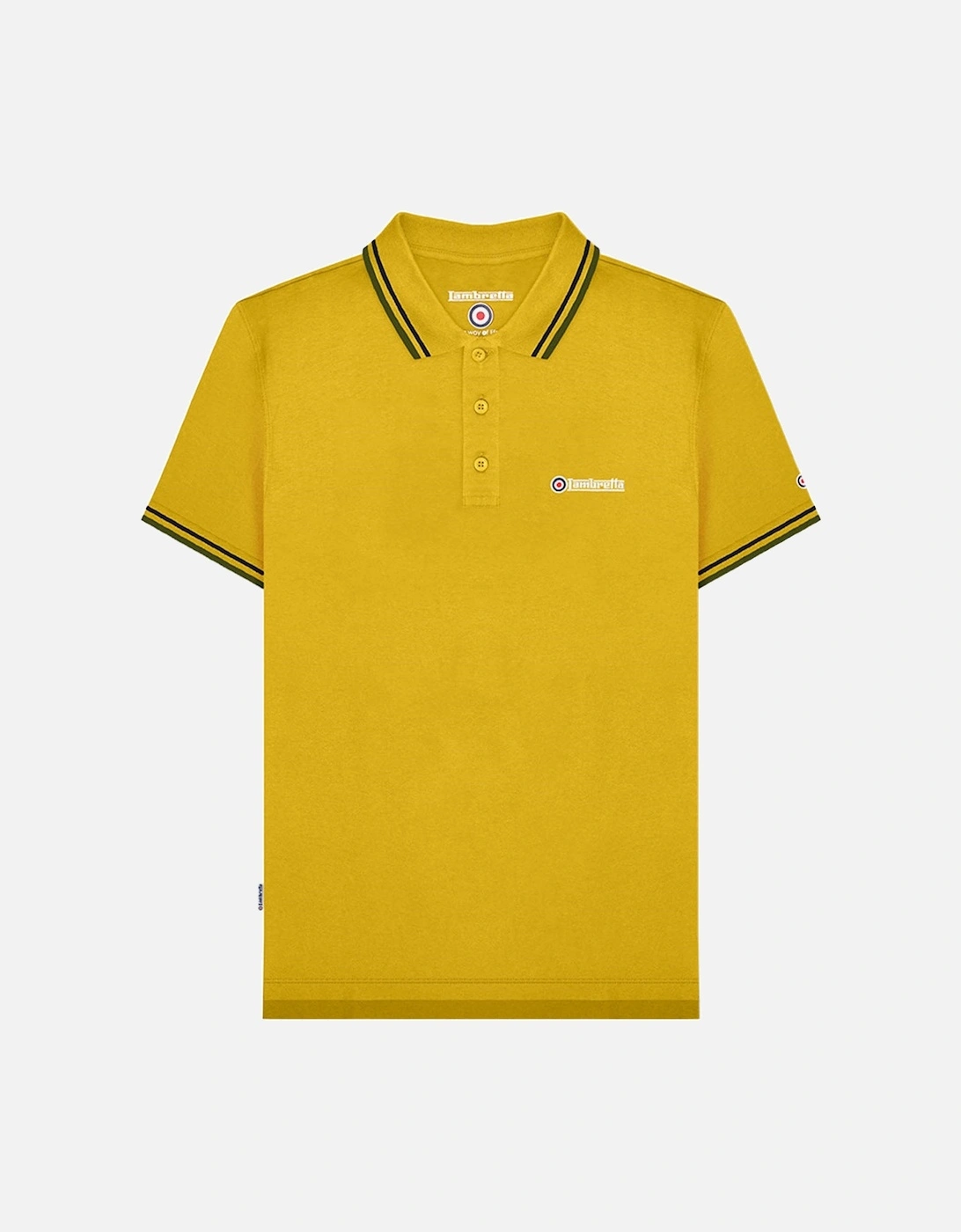 Mens Twin Tipped Retro Polo Shirt