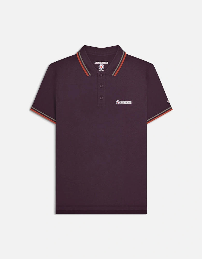 Mens Twin Tipped Retro Polo Shirt