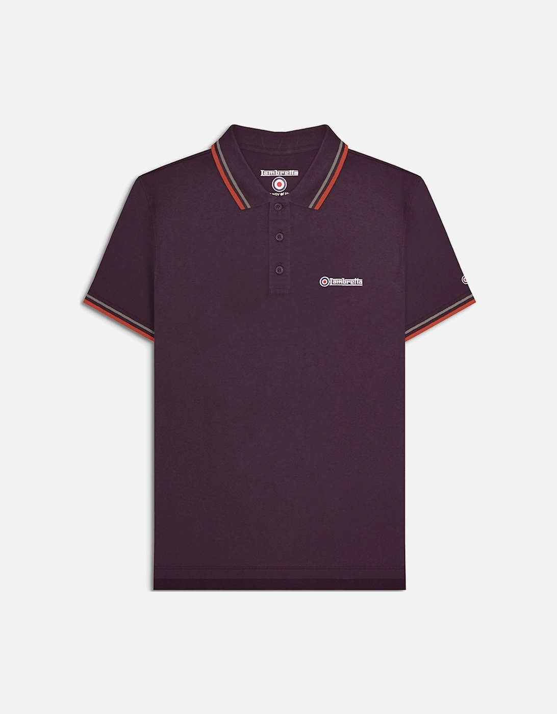 Mens Twin Tipped Retro Polo Shirt, 2 of 1