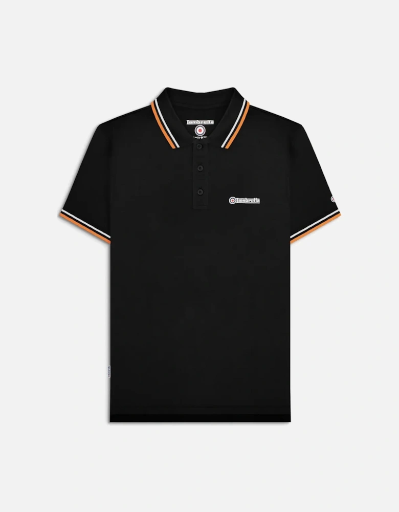 Mens Twin Tipped Retro Polo Shirt