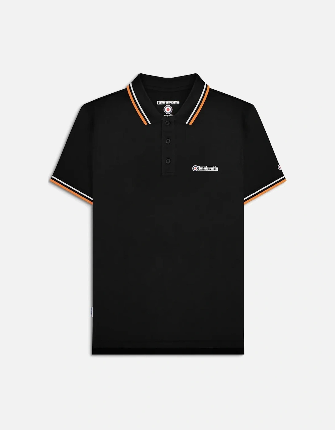 Mens Twin Tipped Retro Polo Shirt, 2 of 1