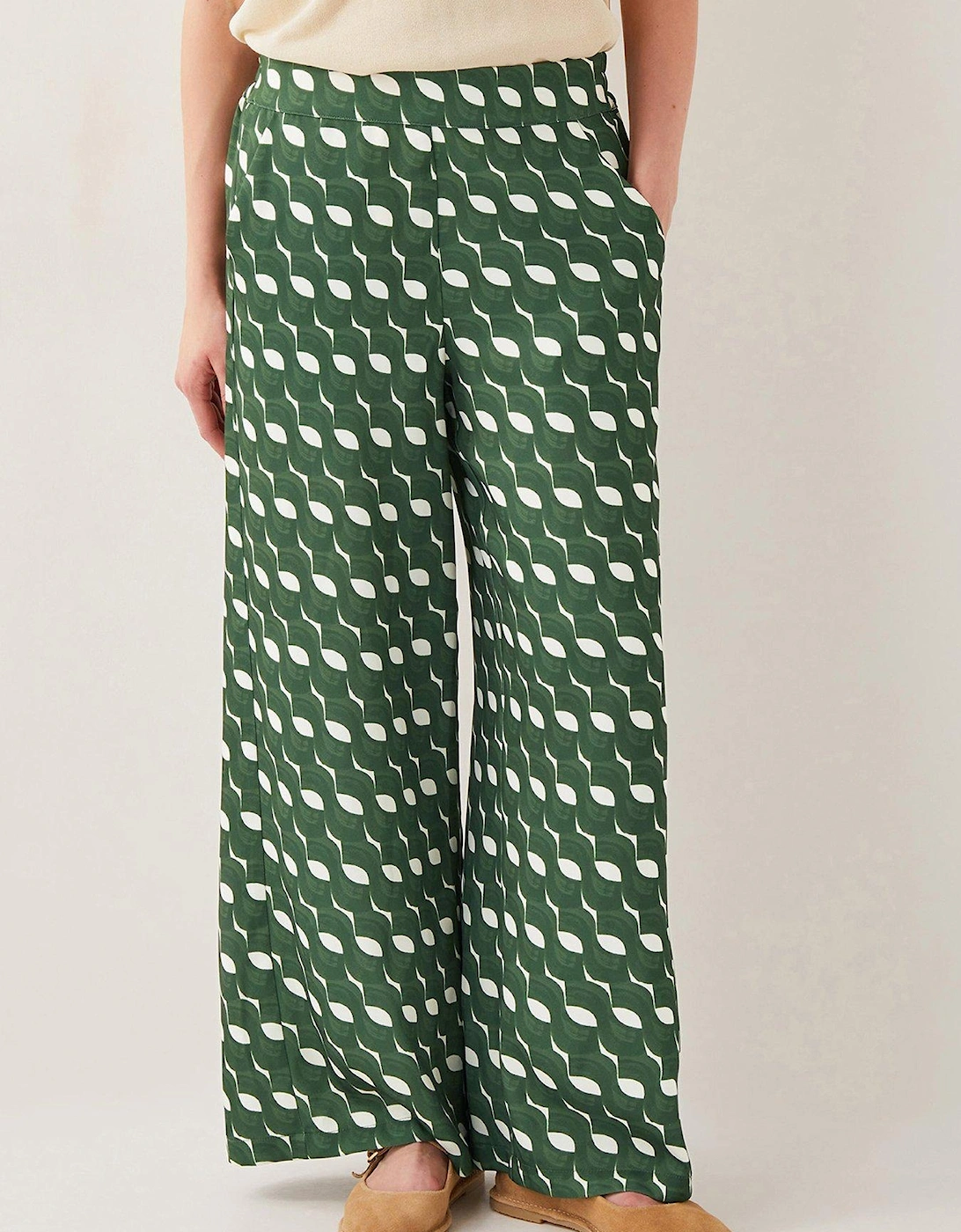 Maren Geo Trousers - Green, 2 of 1