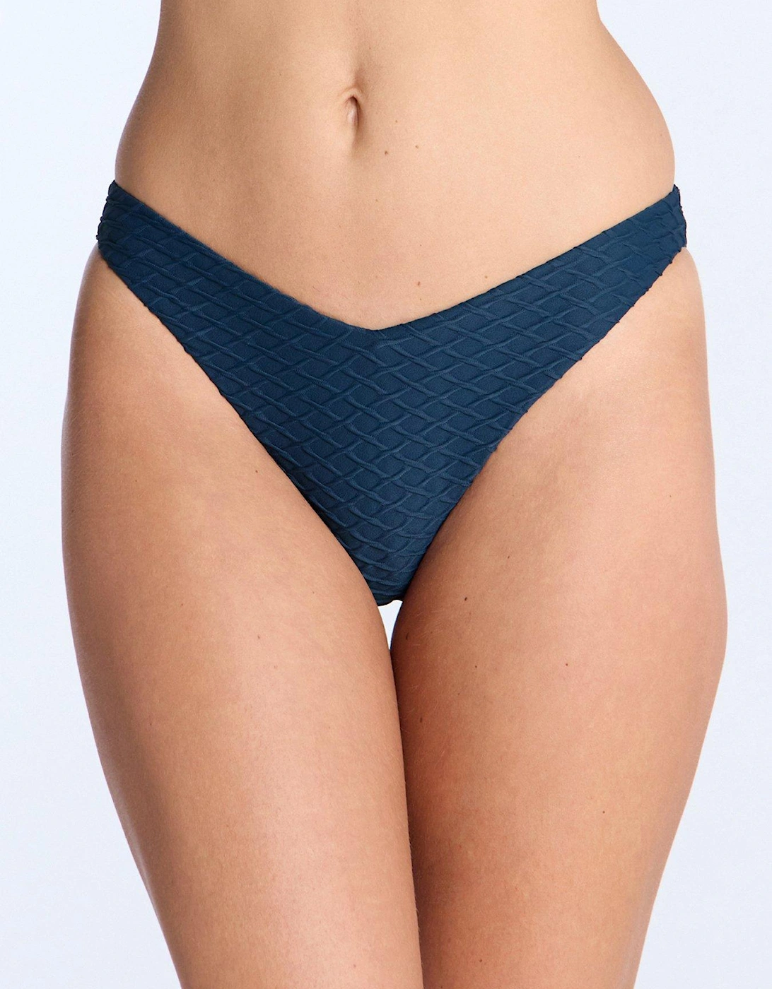 Marguerite Texture Brazilian Brief - Navy, 2 of 1