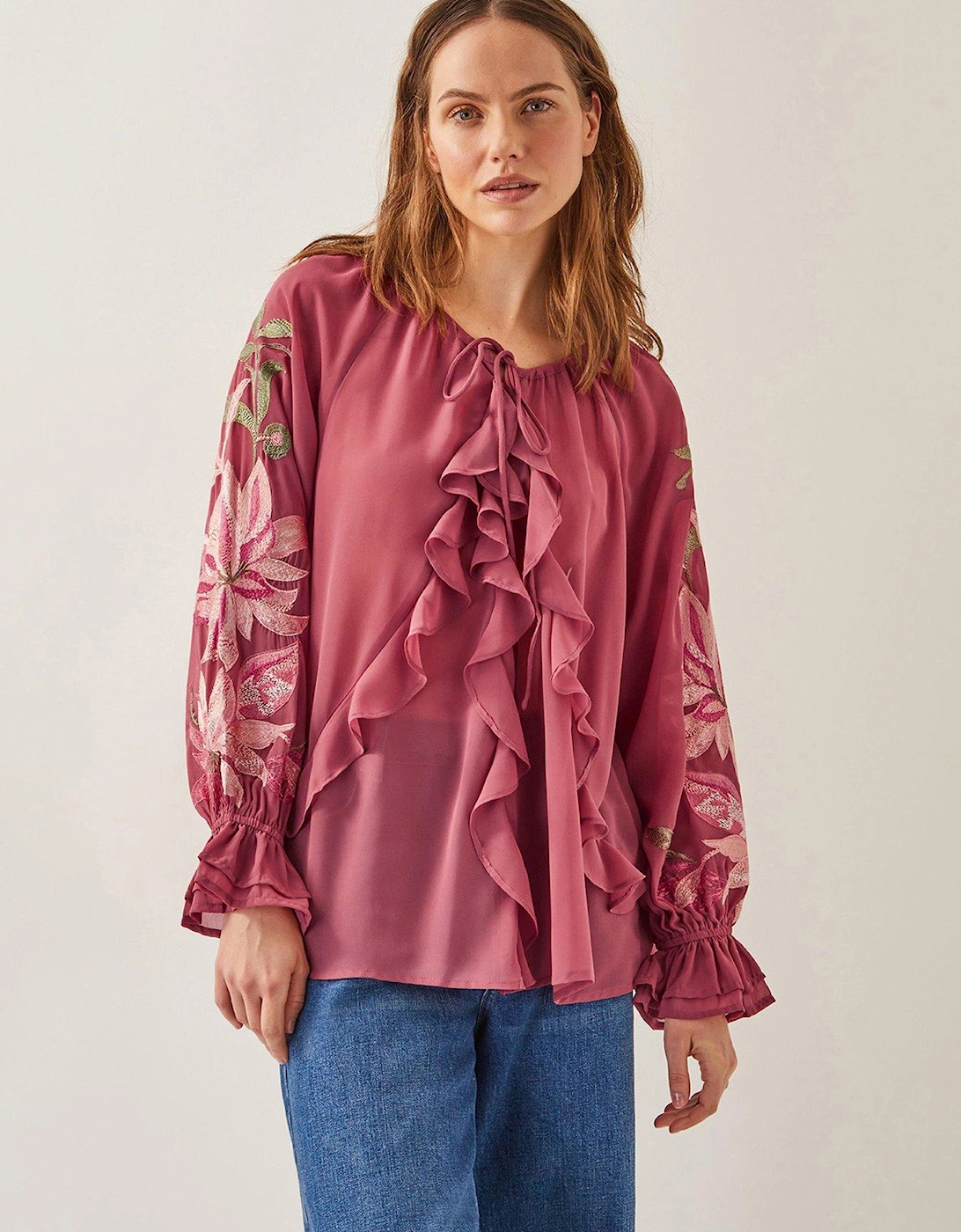 Natalia Embellished Blouse - Pink, 2 of 1