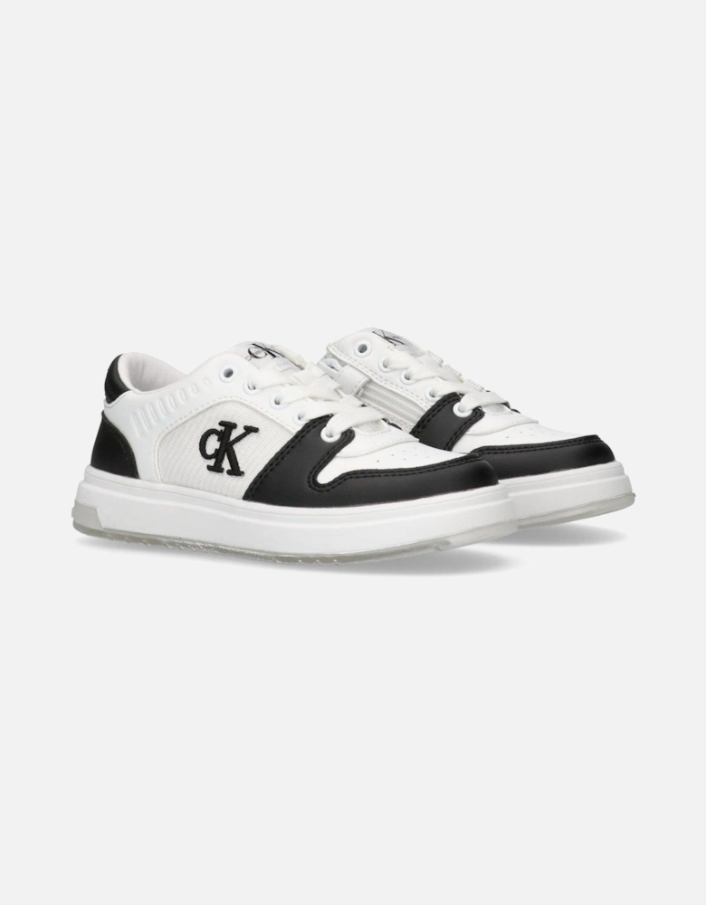 Kids Low Cut Lace-Up Trainers - White