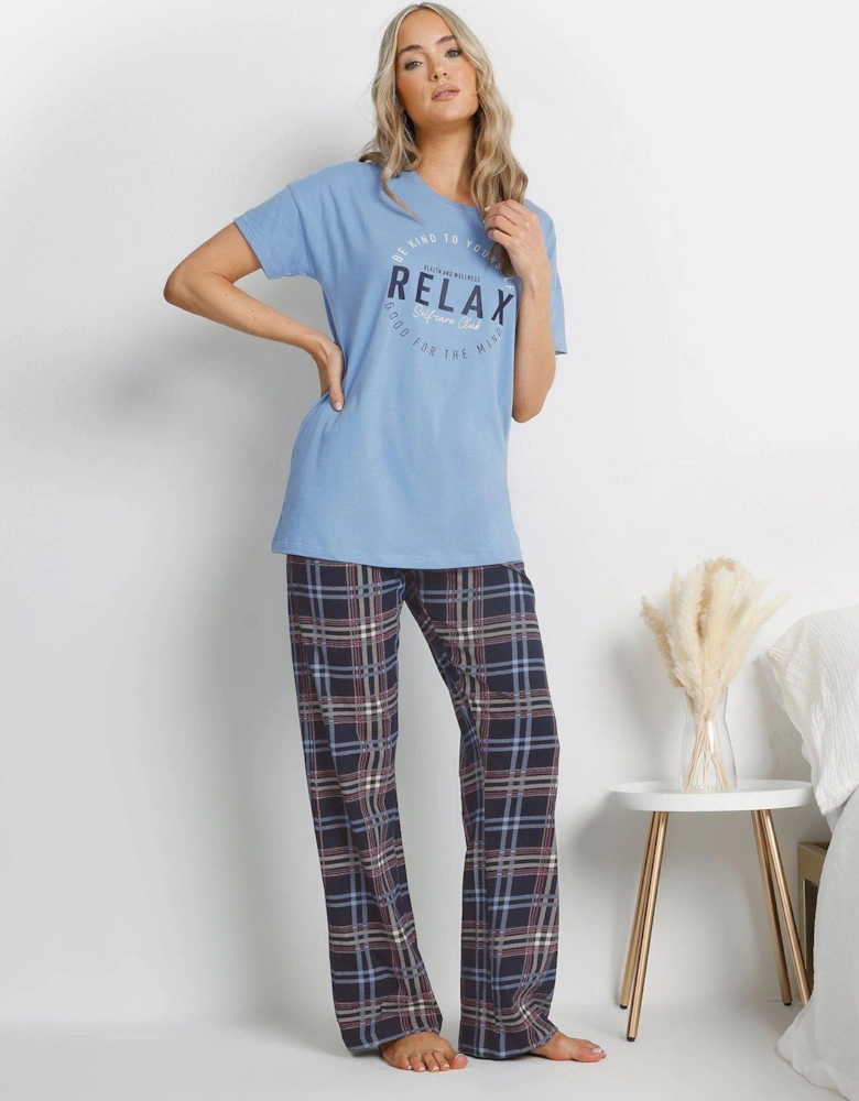 Relax Self Care Wid Leg Pj Set