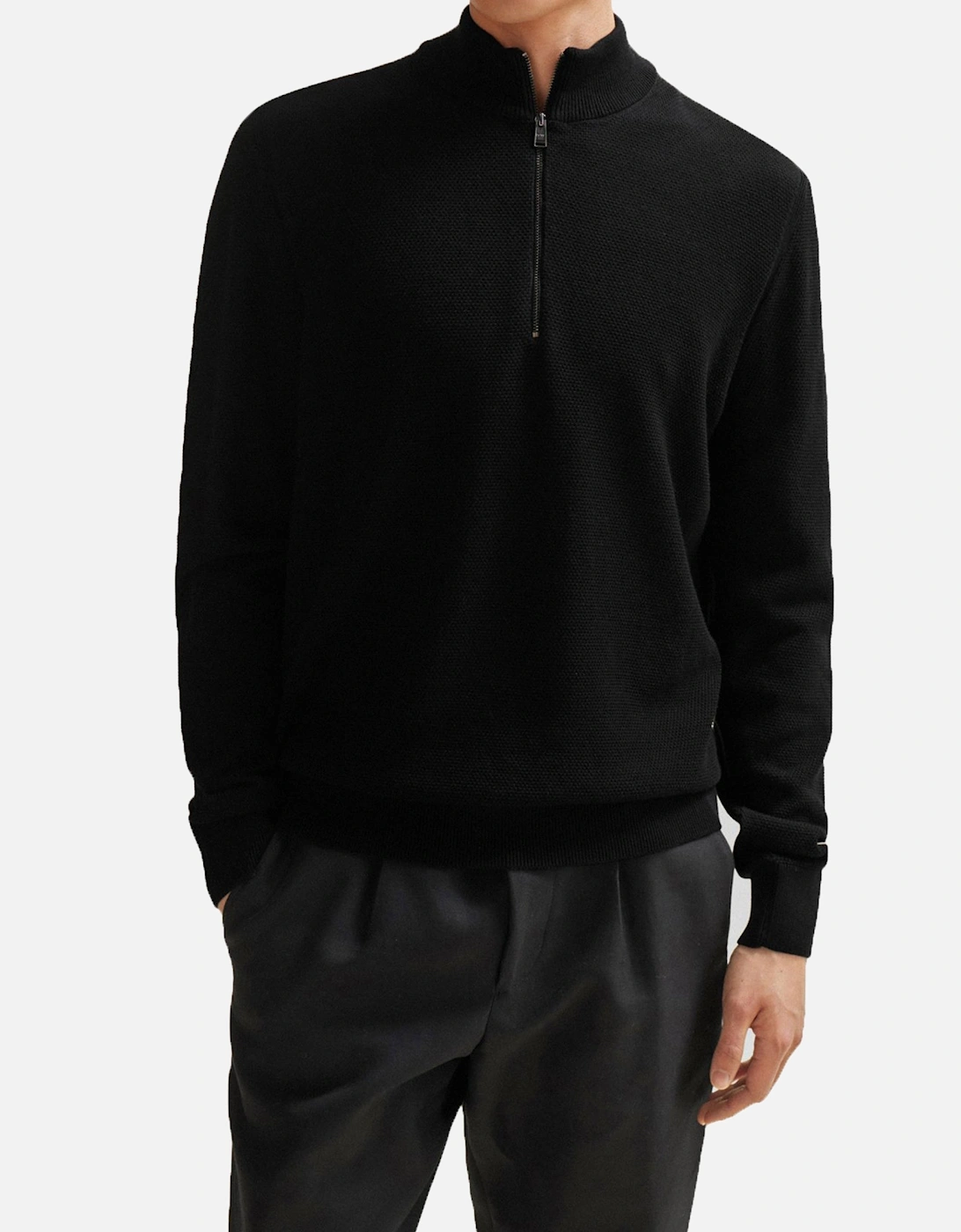 Boss E-brando-p Half Zip Knitwear Black