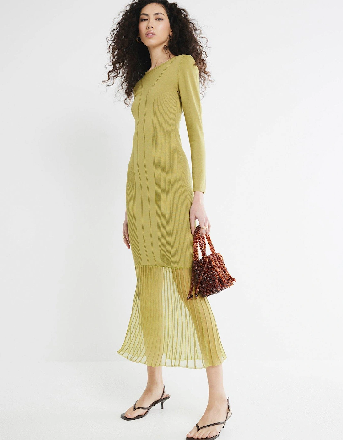 Floor Length Dress - Lime, 2 of 1