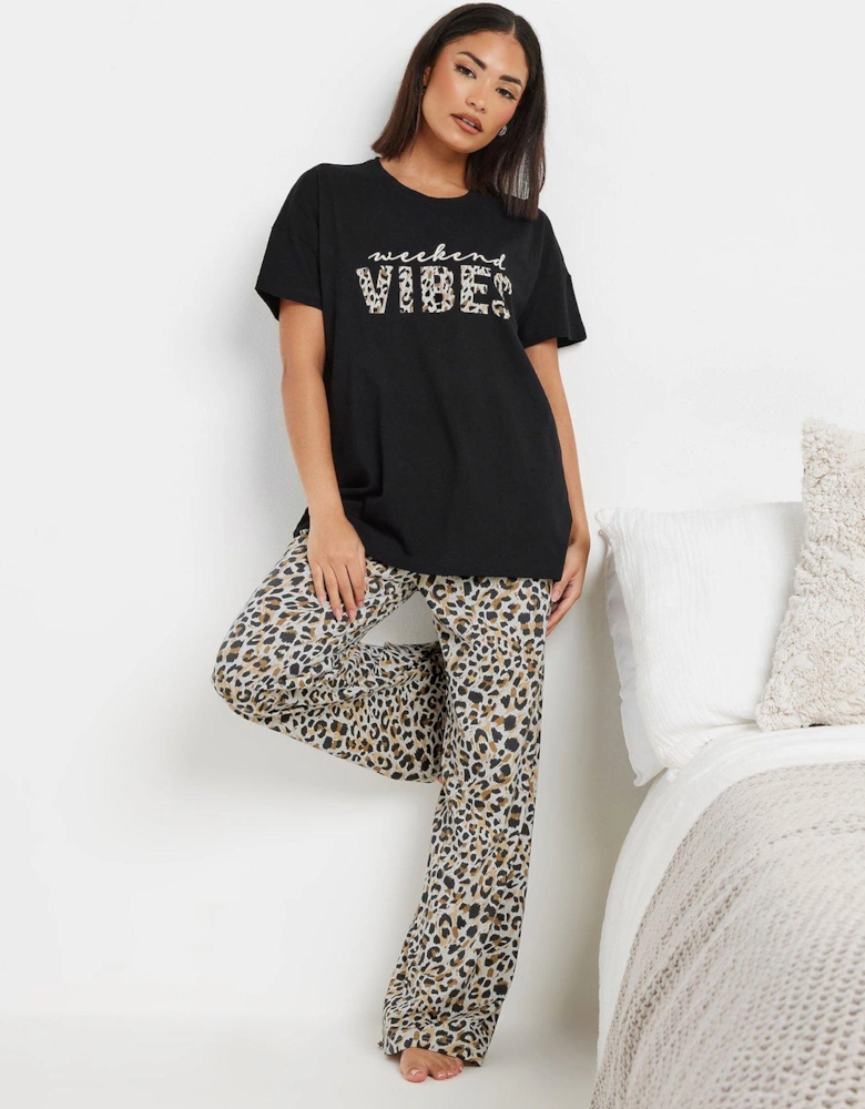 Weekend Vibes Wide Leg Pj Set