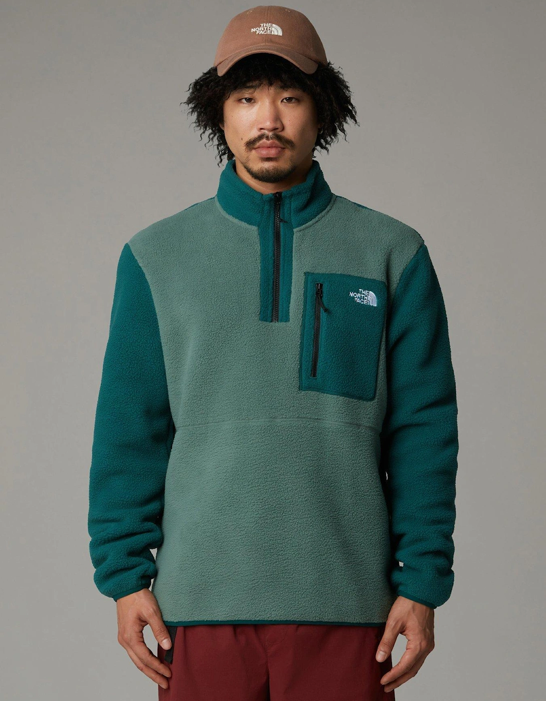 Men's Yumiori Quarter Zip Fleece - Green, 6 of 5