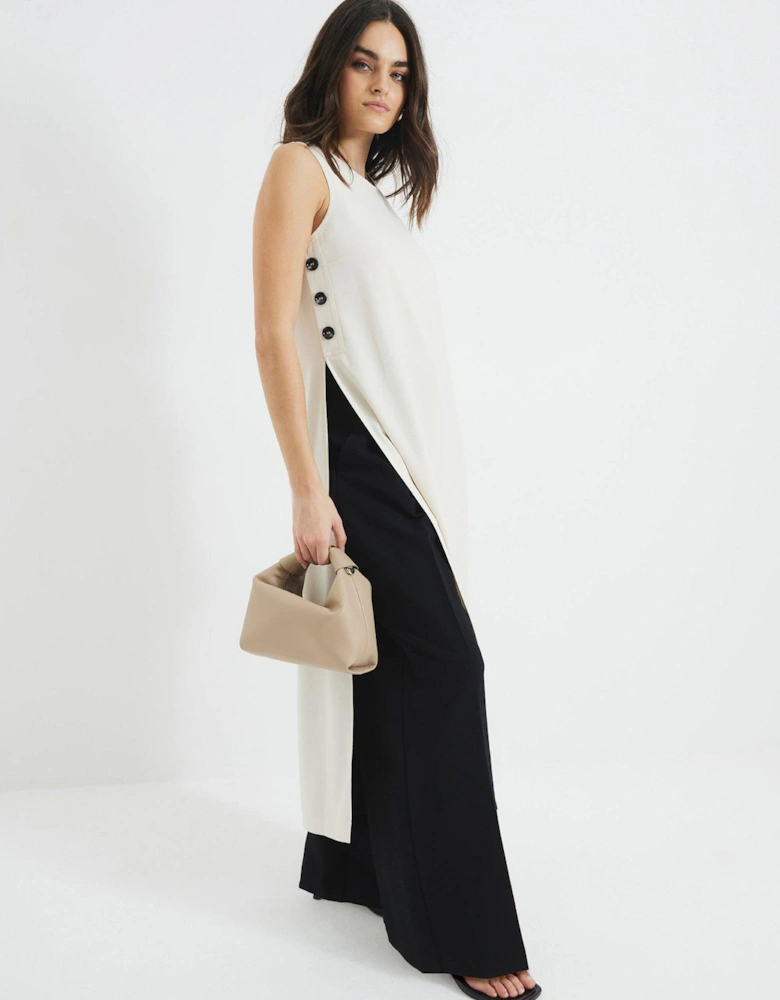 Tailored Maxi Top - Cream