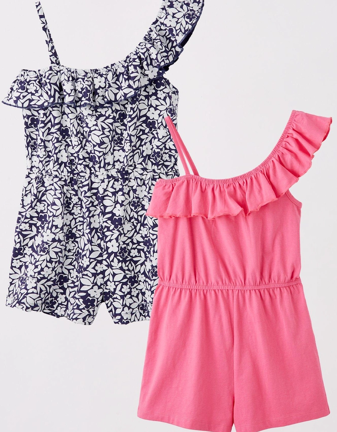 Girls 2 Pack Playsuits - Multi, 2 of 1