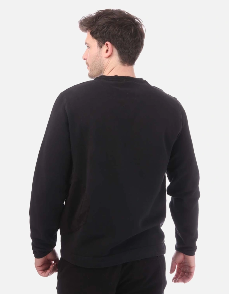 Diagonal Fleece Crewneck Sweatshirt