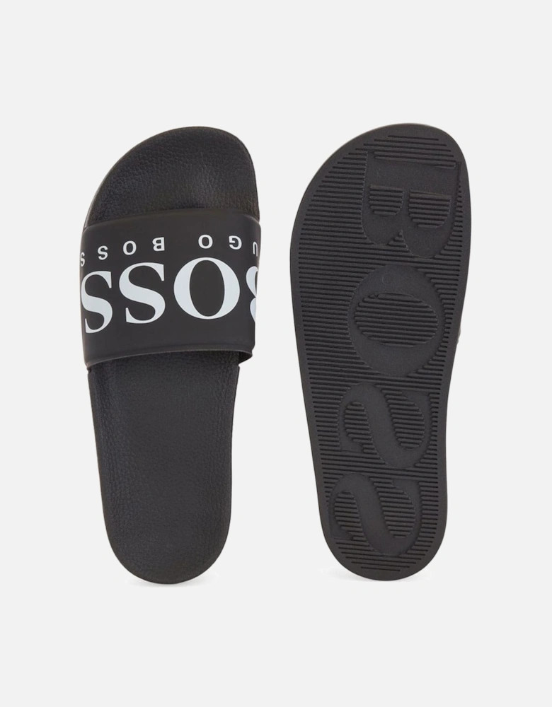 Solar Logo Slide Sandals